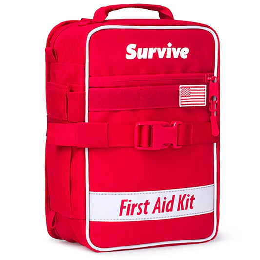 Survive Comprehensive Large First Aid Emergency Kit - Ideal for Cars, Camping, Outdoors