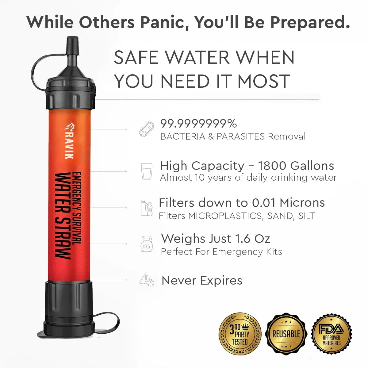 SURVIVOR STRAW™ Water Purefier