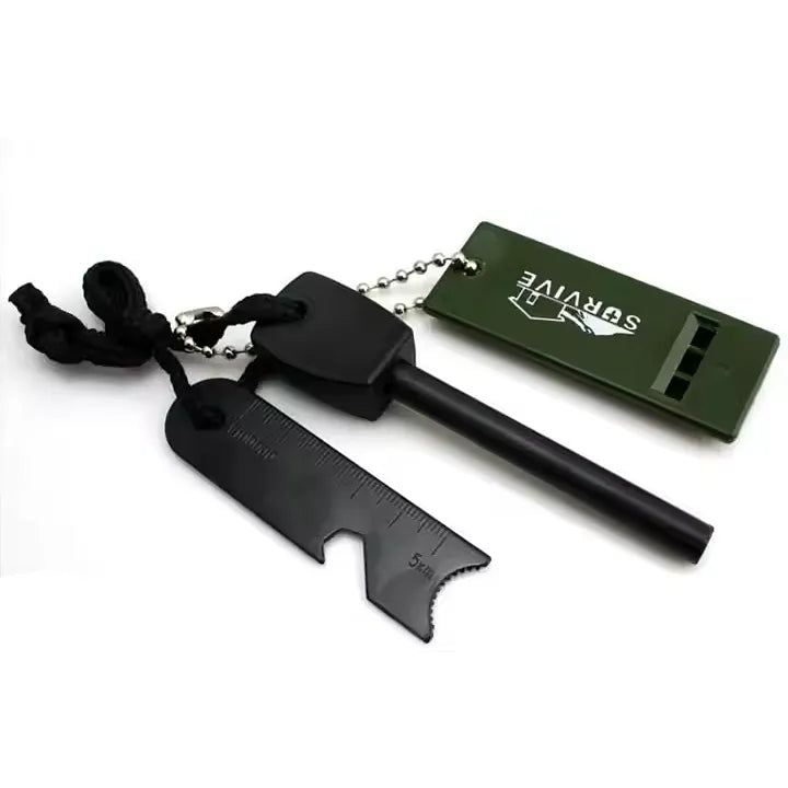 5-In-1 Survival Multifunction Tool - Magnesium Firestarter